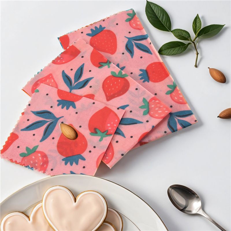 مجموعة A01F-1 من أغطية الطعام  - مراجعة Beeswax Food Wrap وسعره