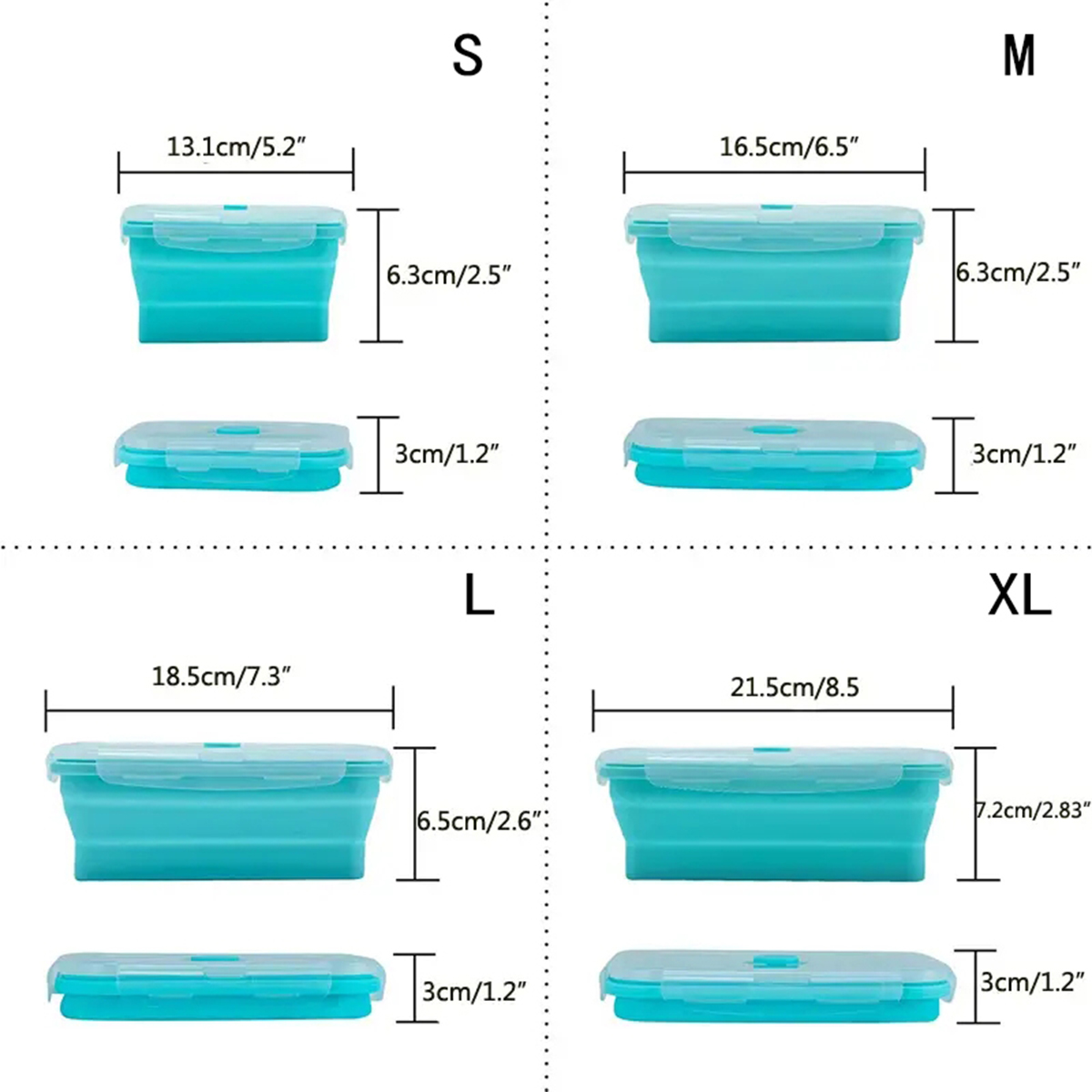 حاوية طعام قابلة للطي من السيل - مراجعة Food Storage Silicone وسعره