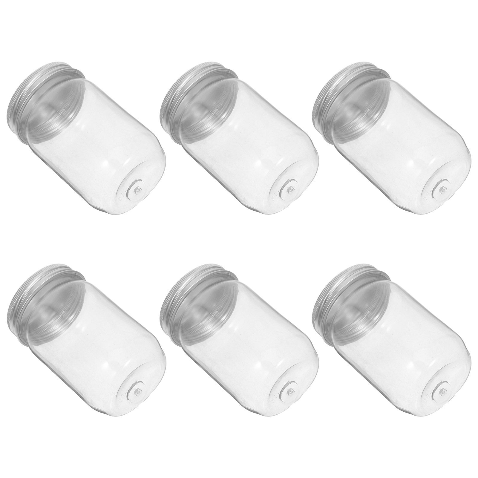 6 قطع من أوعية ميسون البلاستيك - مراجعة Food Storage Plastic Containers With Lids وسعره