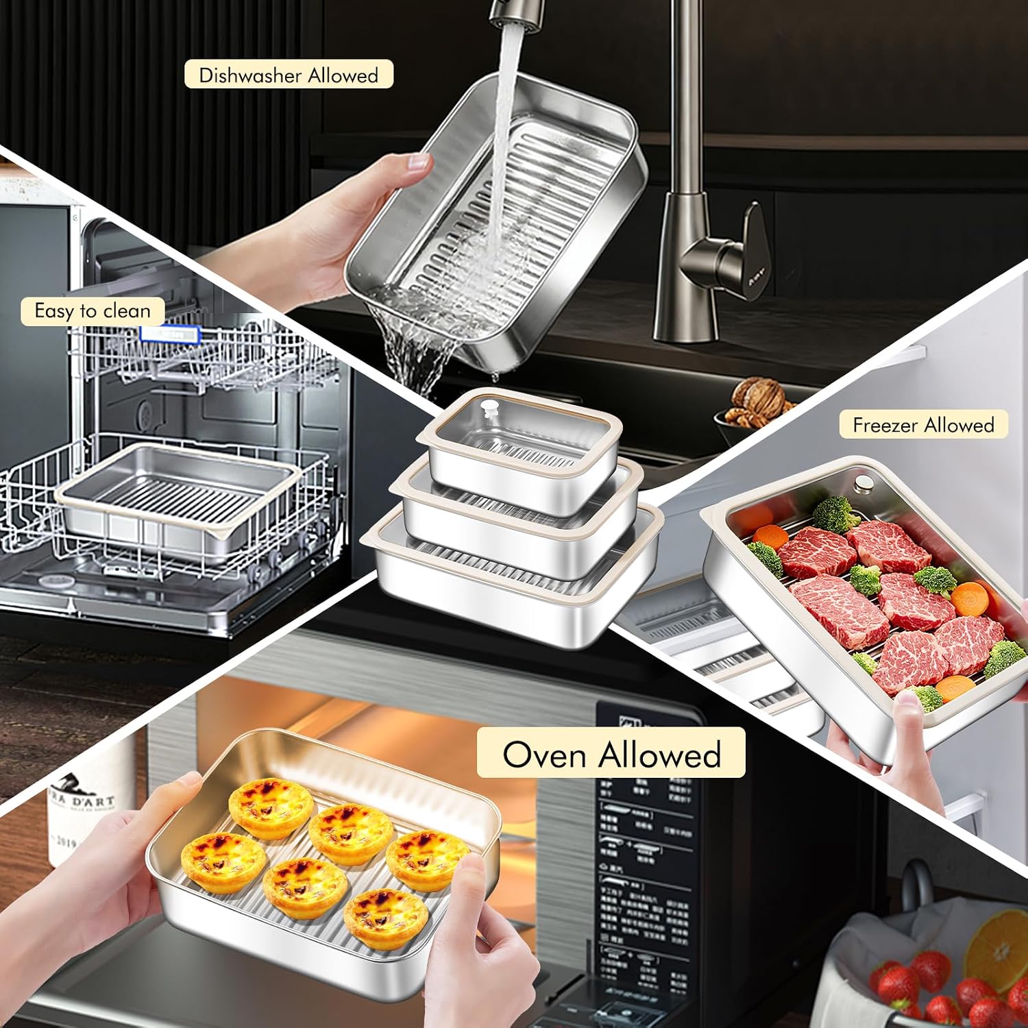 جيويودو: مجموعة من 3 قطع من حا - مراجعة Food Storage Silicone وسعره